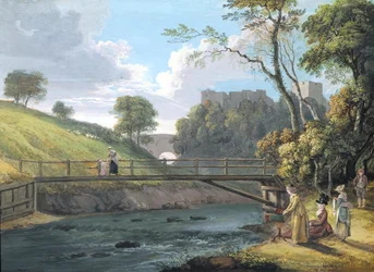 Zámek Roslin, Midlothian (wc a kvaš na papíře)